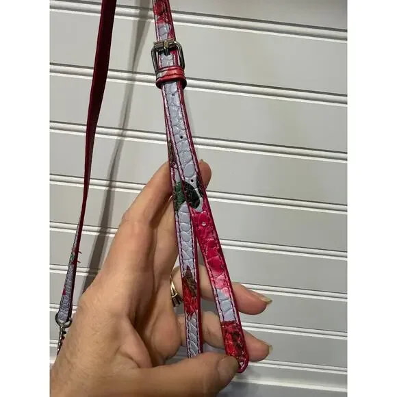 Betsey Johnson Mimi Saddle Crossbody Bag Floral Sides & Lining - Picture 8 of 15